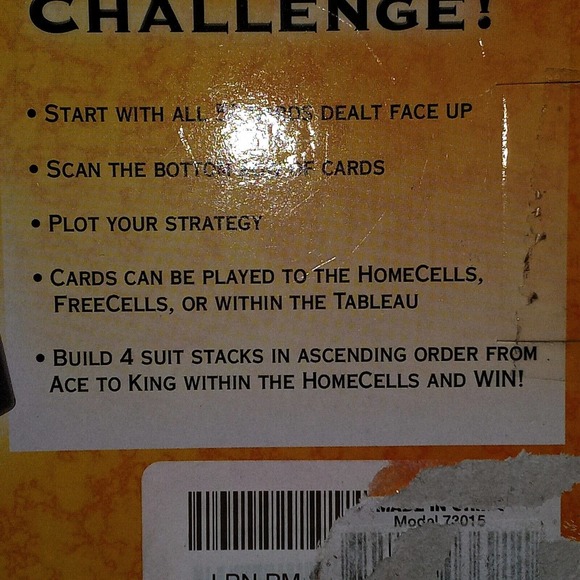 Vintage Radica FreeCell Solitaire Big Screen Blue Electronic Handheld Game NOS - Picture 4 of 6